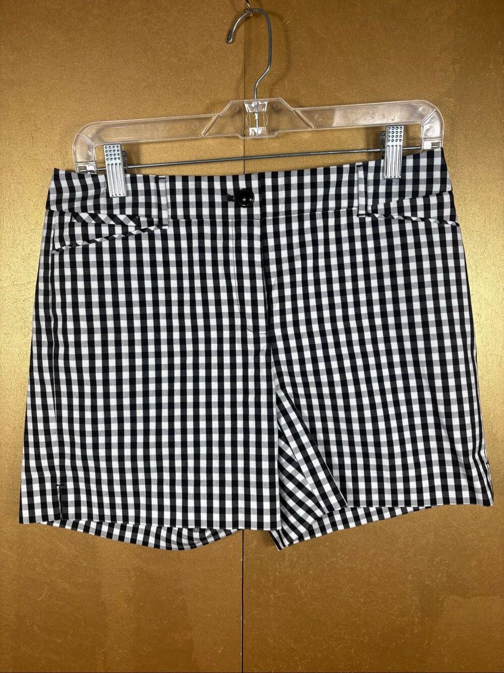 WHBM gingham 5” shorts size 2